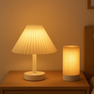 Foldable Pleated Table Lamp Umbrella Shape