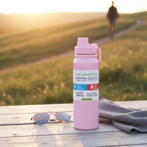 Stainless Steel Water Bottle 1000 ml (Pink)