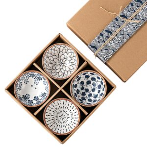 Japanese Style Ceramic Bowls Set of 4 (120 ml each)